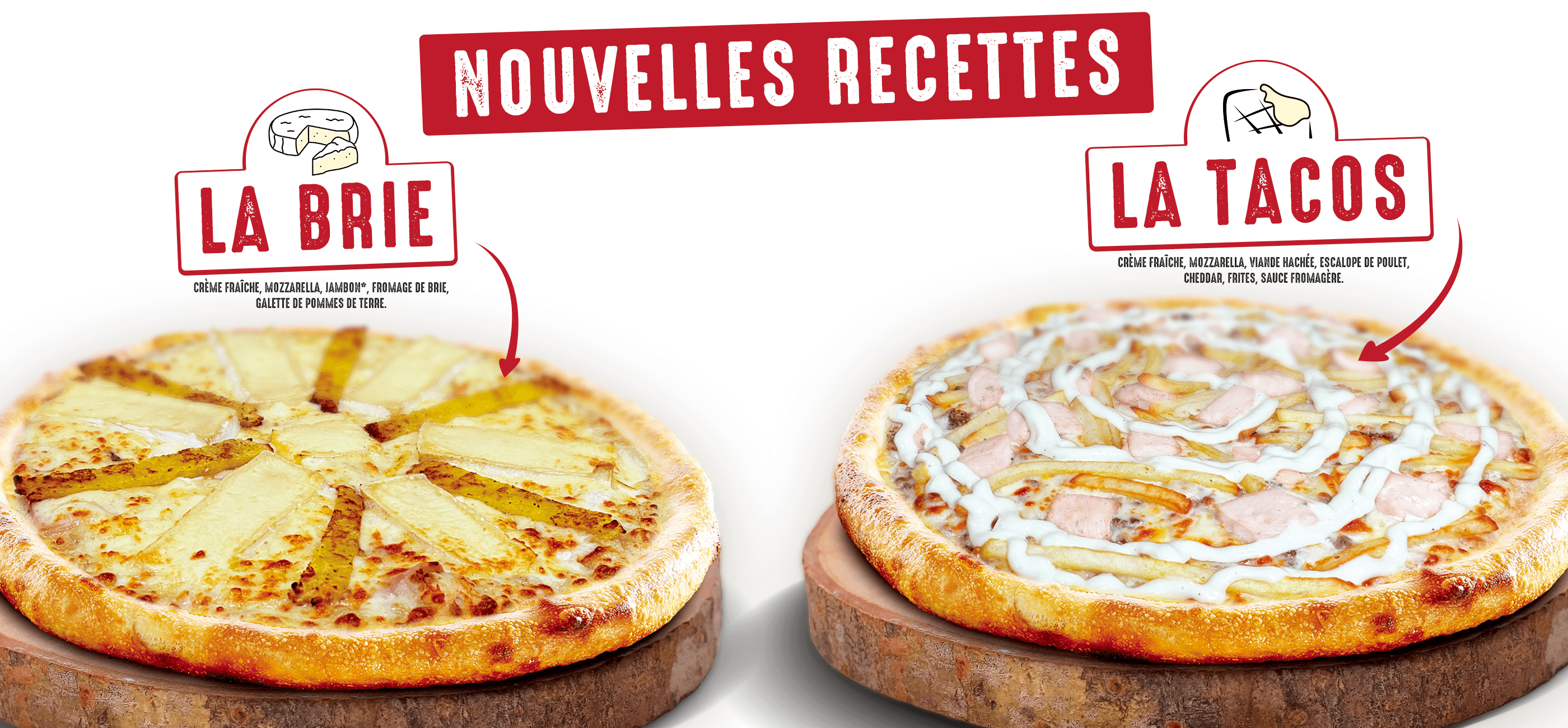 Decouvrez nos nouvelles pizzas